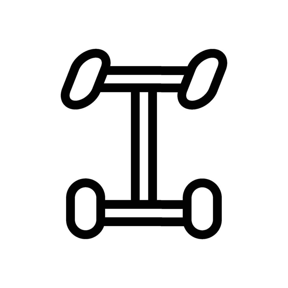 4WD icon line vector