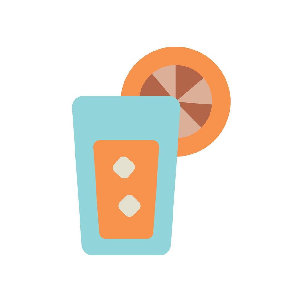 Lemonade Drink icon - flat vector