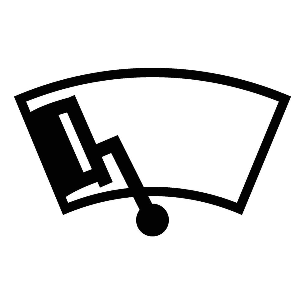 windshield icon solid vector