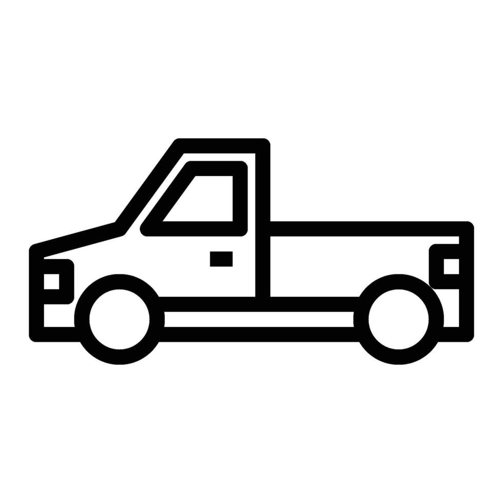 Pickup icon - outline vector