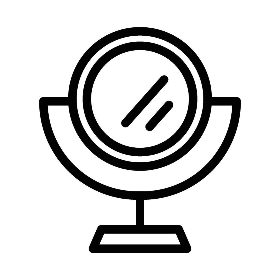 Barber Mirror icon - outline vector
