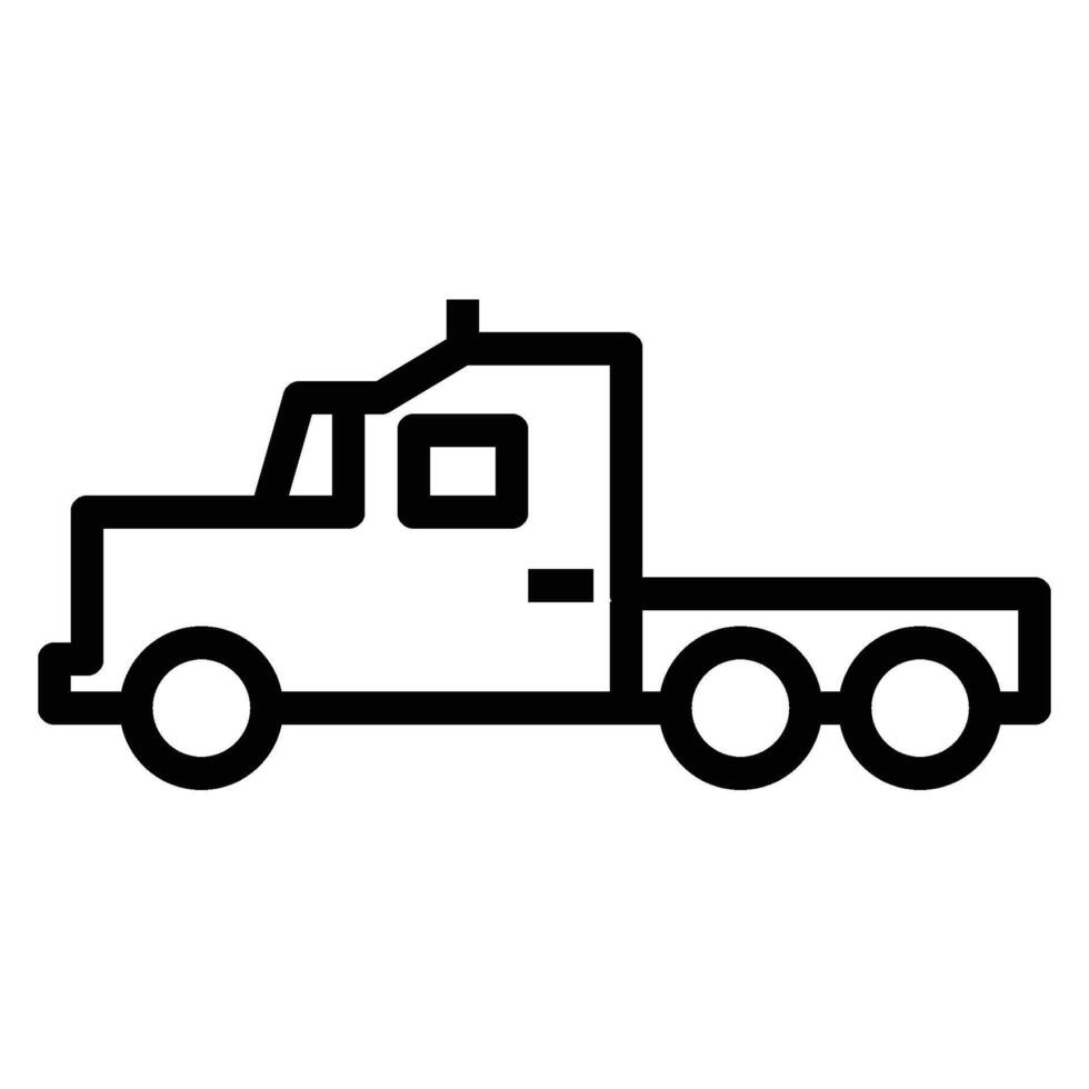Big Truck icon - outline vector