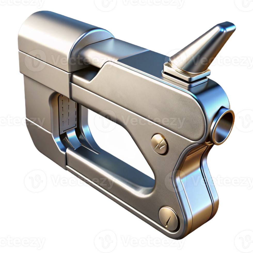 Futuristic Staple Gun 3D Render png