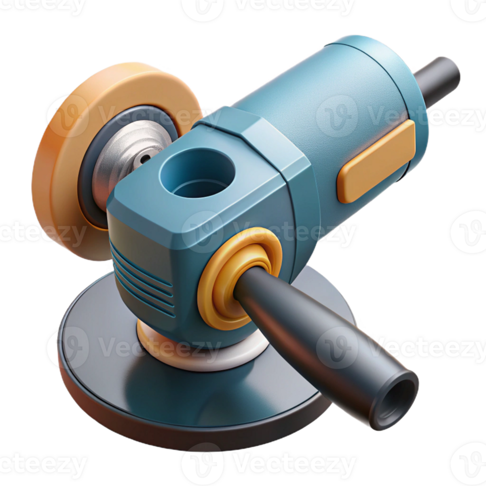3D Render of Angle Grinder Tool png