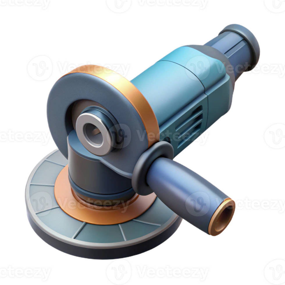 3D Render of Angle Grinder Tool png