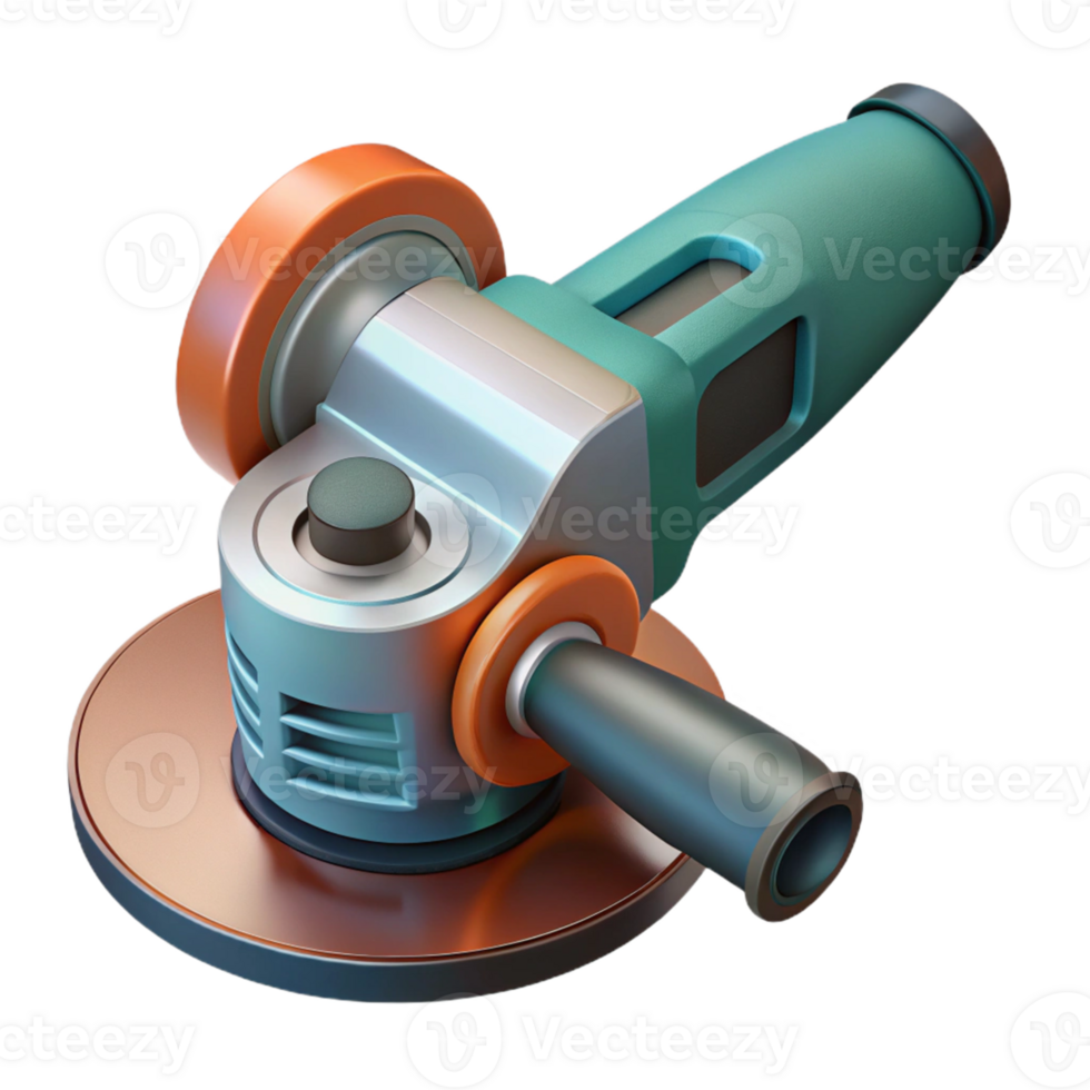 3D Render of Angle Grinder Tool png