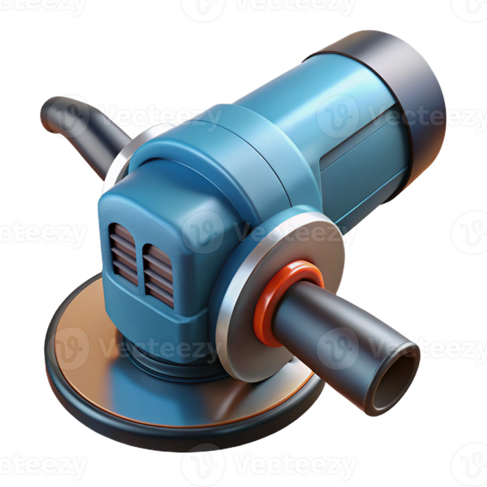 3D Render of Angle Grinder Tool png