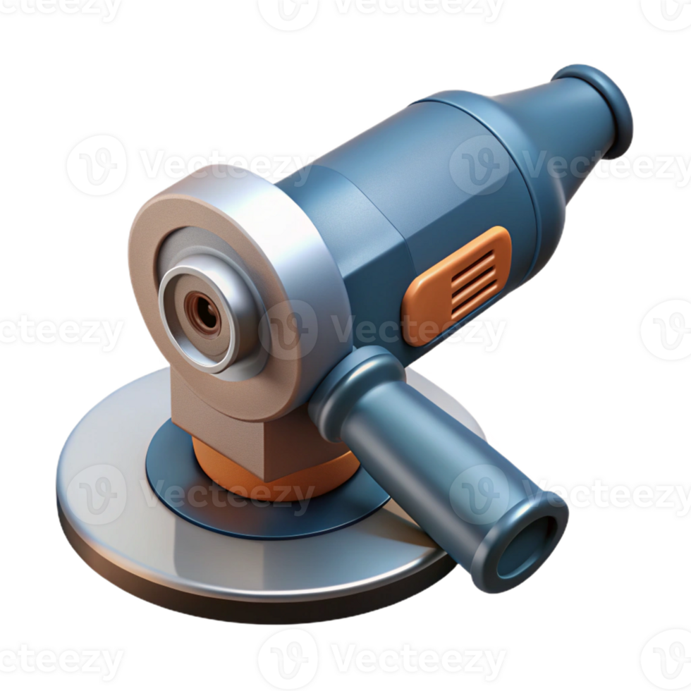 3D Render of Angle Grinder Tool png