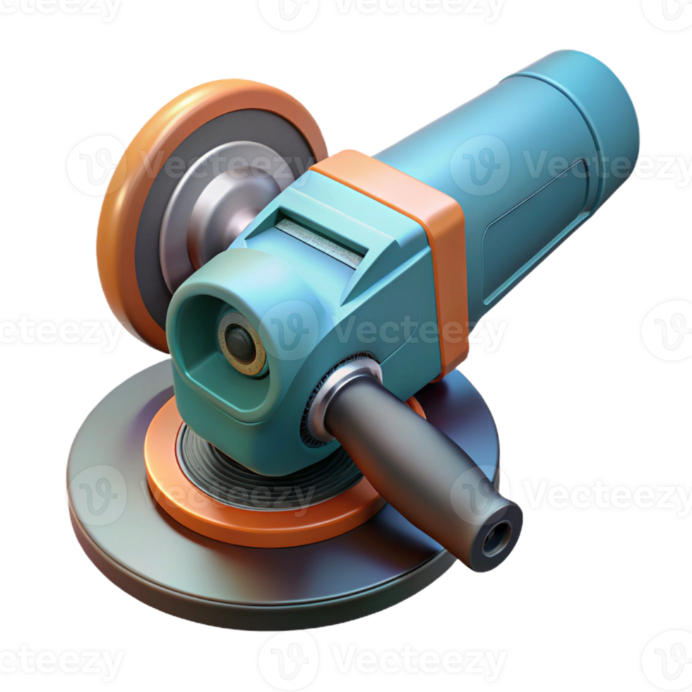 3D Render of Angle Grinder Tool png