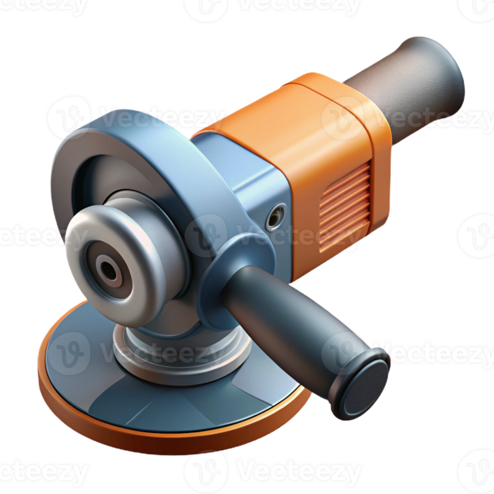 3D Render of an Angle Grinder Tool png