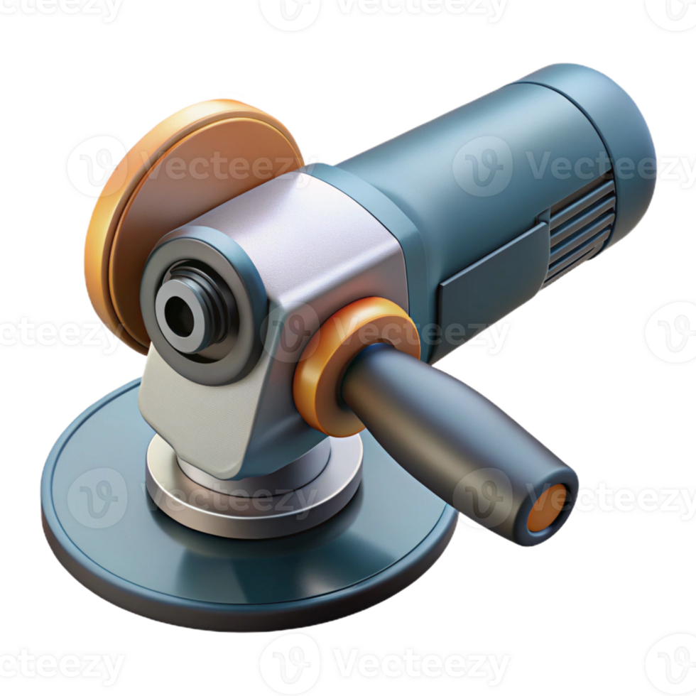3D Render of Angle Grinder Tool png