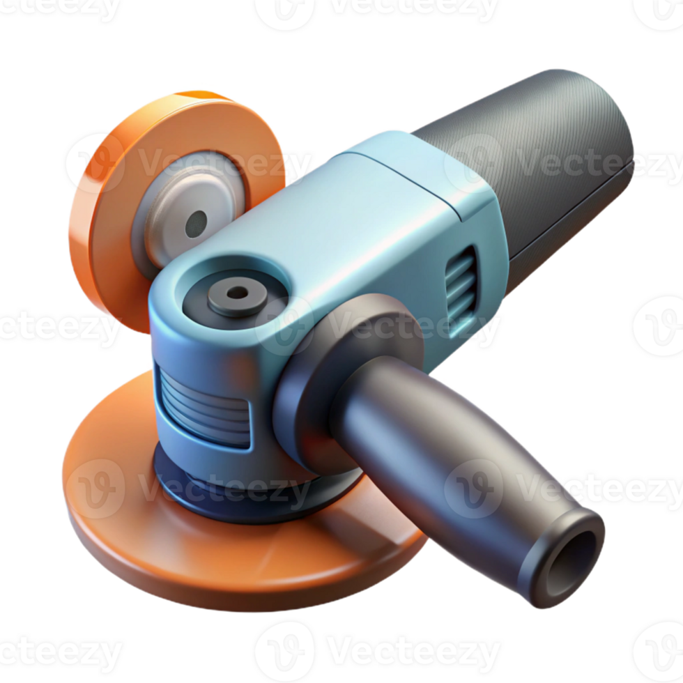 3D Render of Angle Grinder Tool png