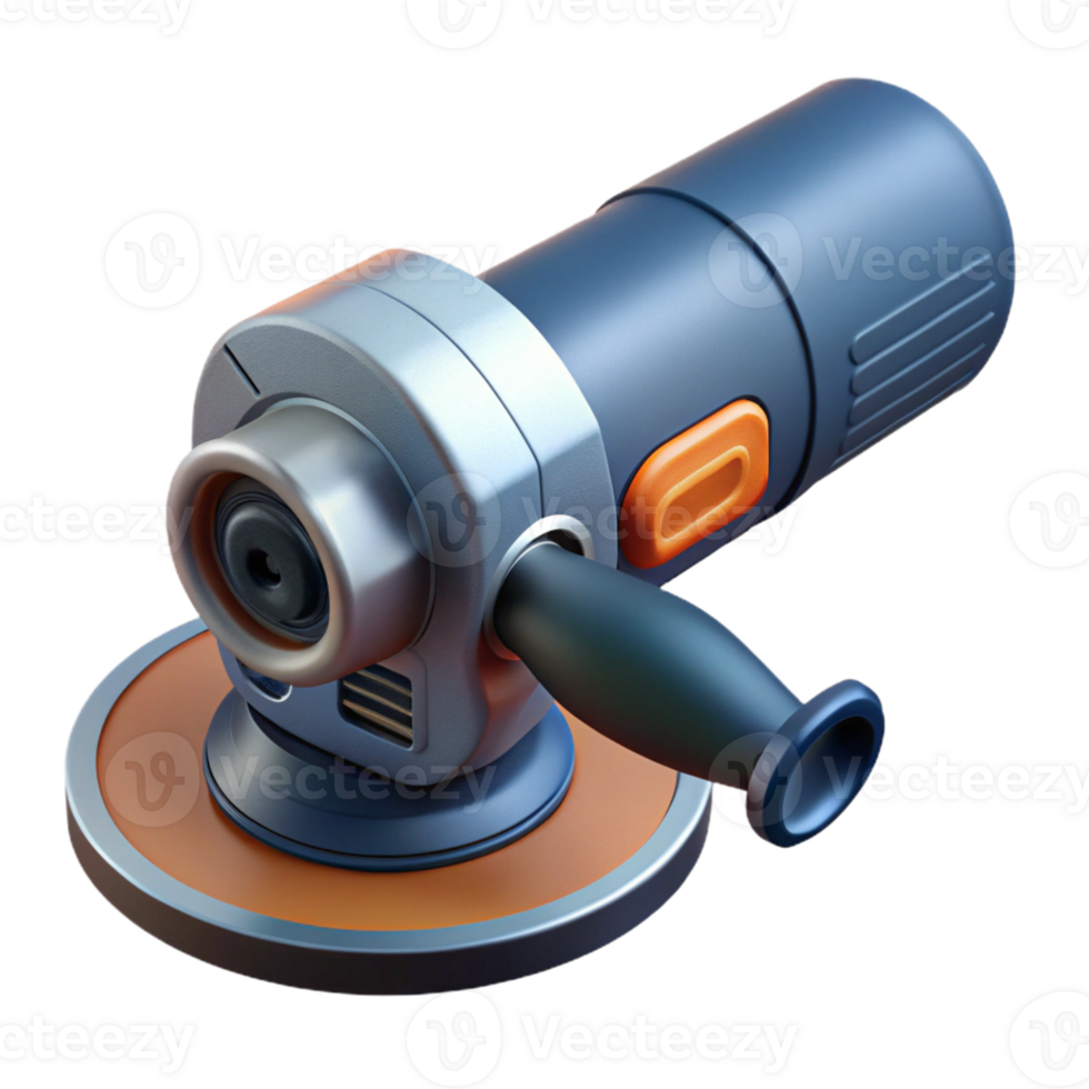 3D Render of a Powerful Angle Grinder png