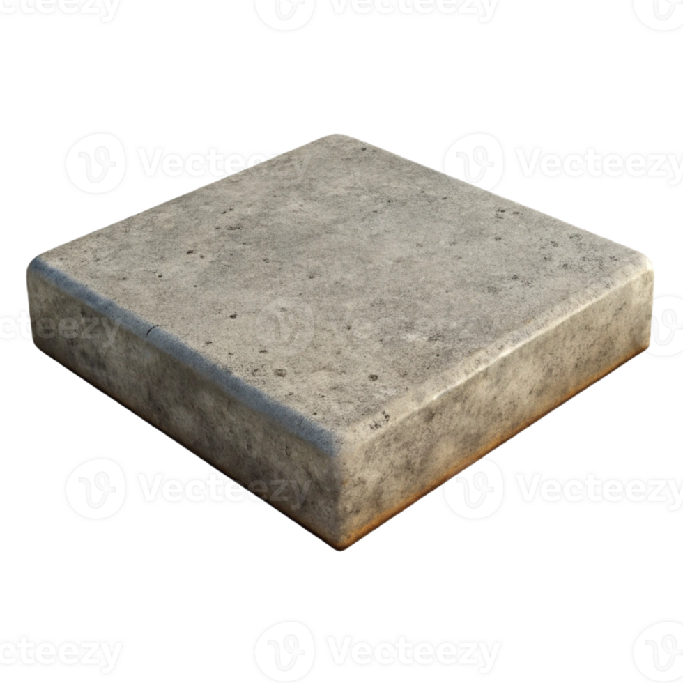 3D Render Square Concrete Slab Texture png