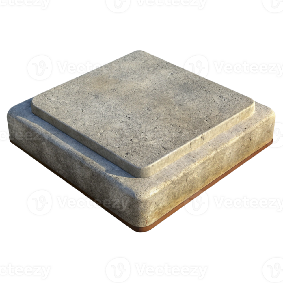 Stone Platform 3D Render png