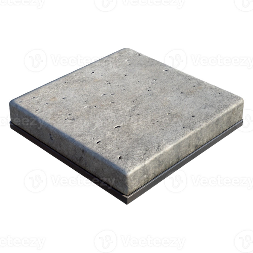 3D Render Concrete Slab Texture Background png