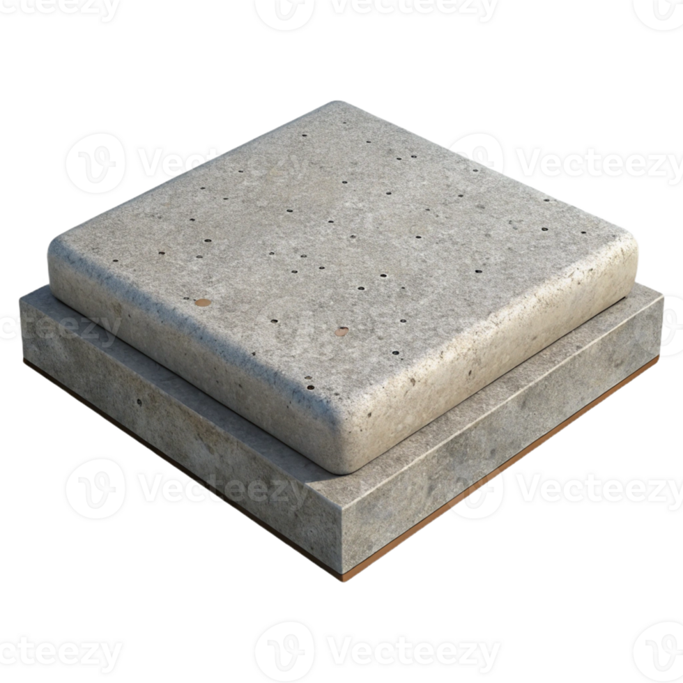 3D Render Grey Concrete Blocks Texture png