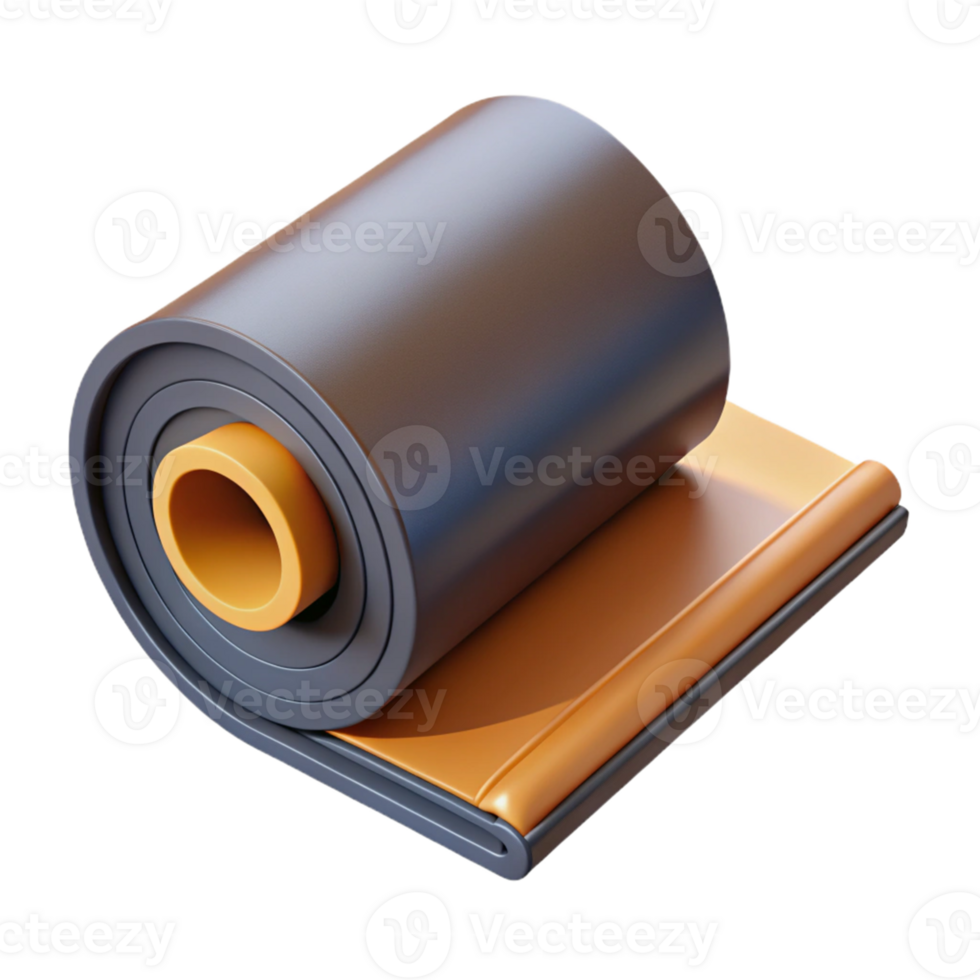 3D Render Film Roll Icon png