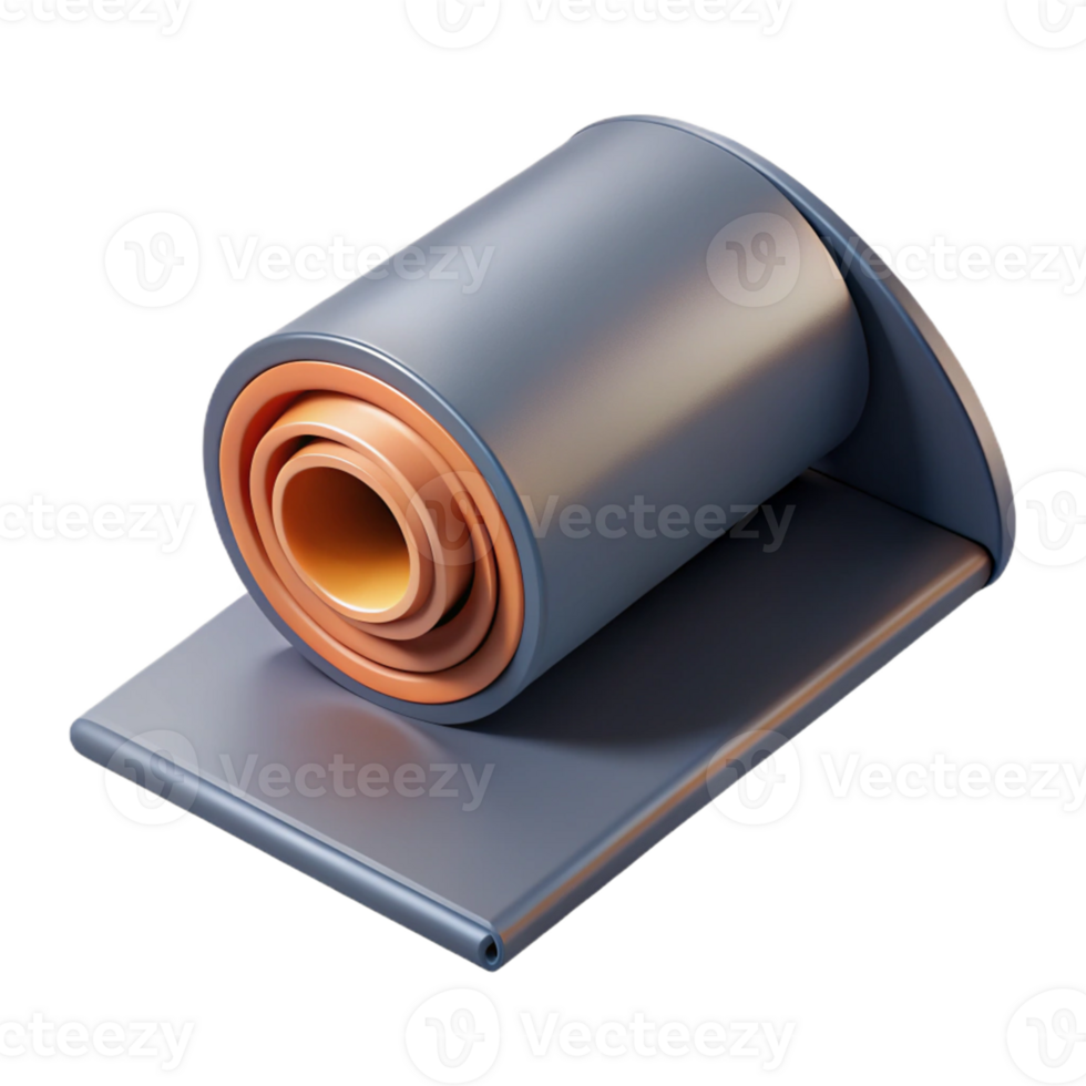 Abstract 3D Render Cylindrical Forms png