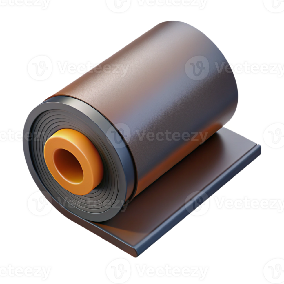 Rolled Material 3D Illustration png