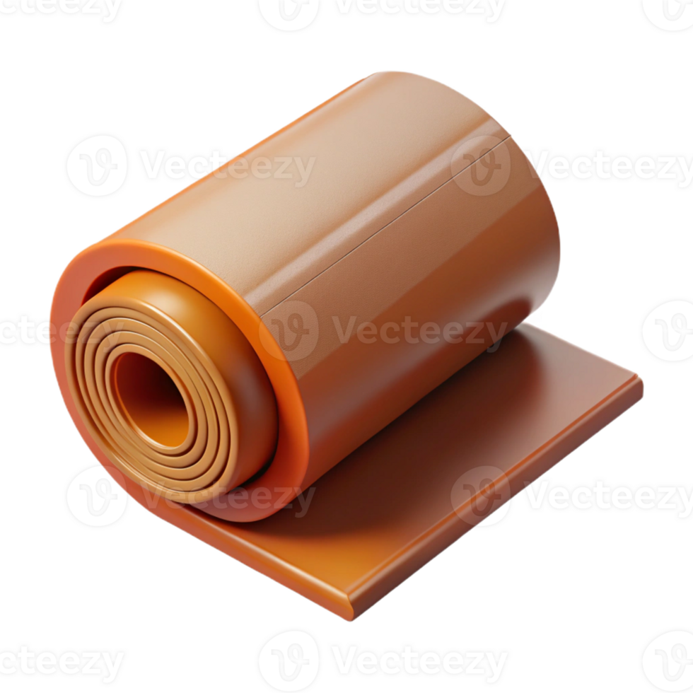 Rolled Material 3D Illustration png