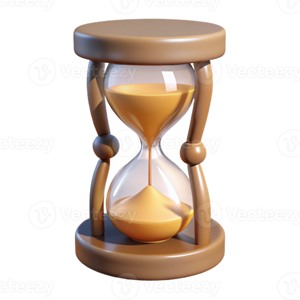 3d timglas illustration tid sand korn png