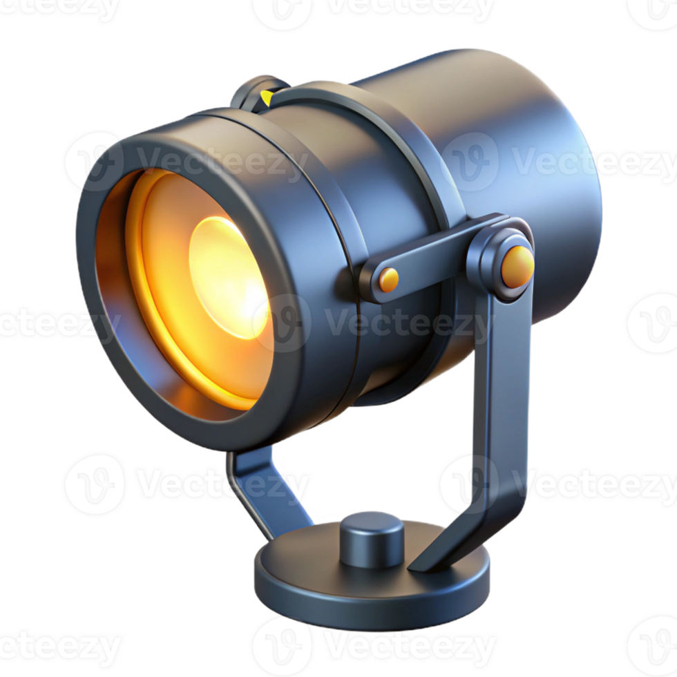 3D Render Spotlight Illustration png