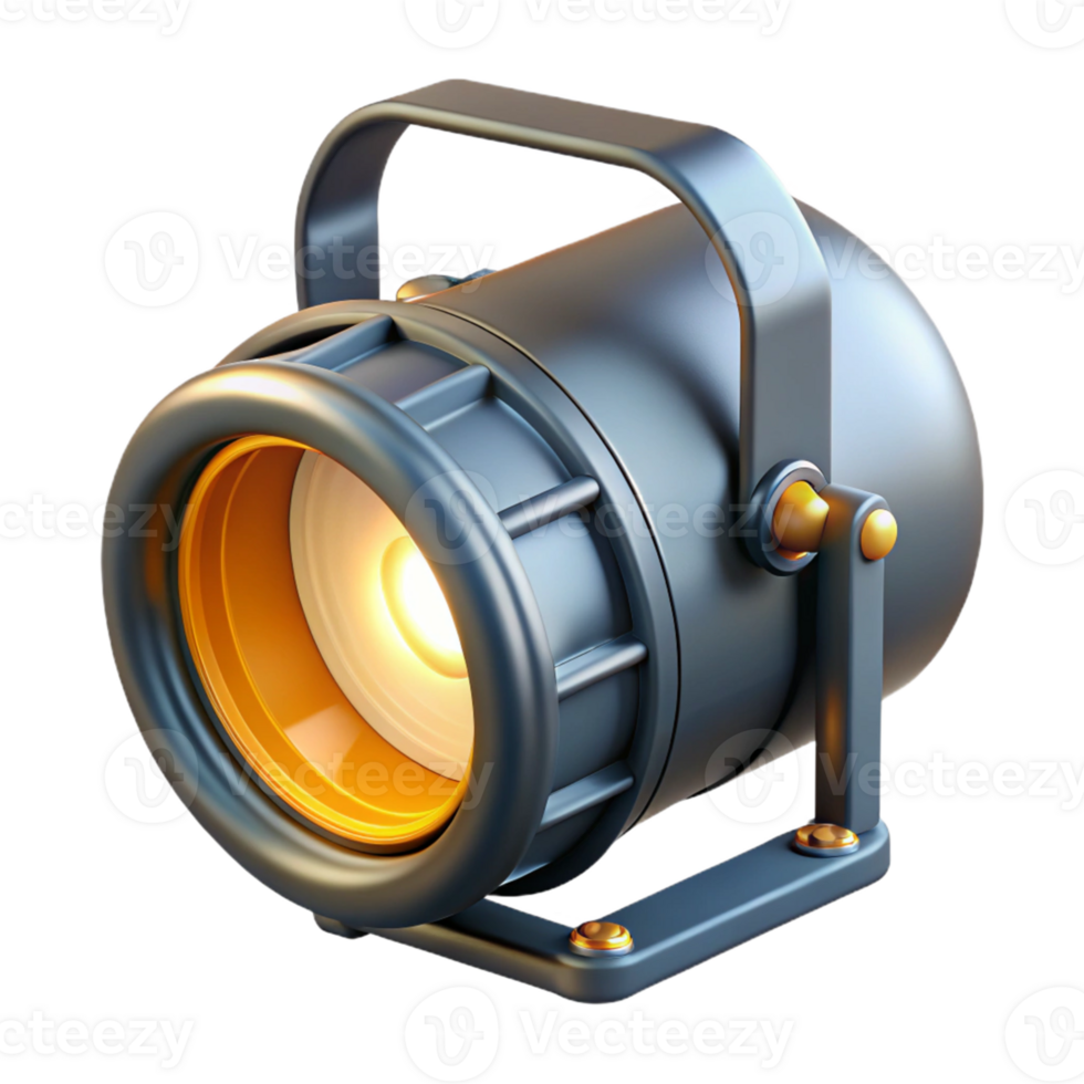 3D Render Spotlight Illustration png