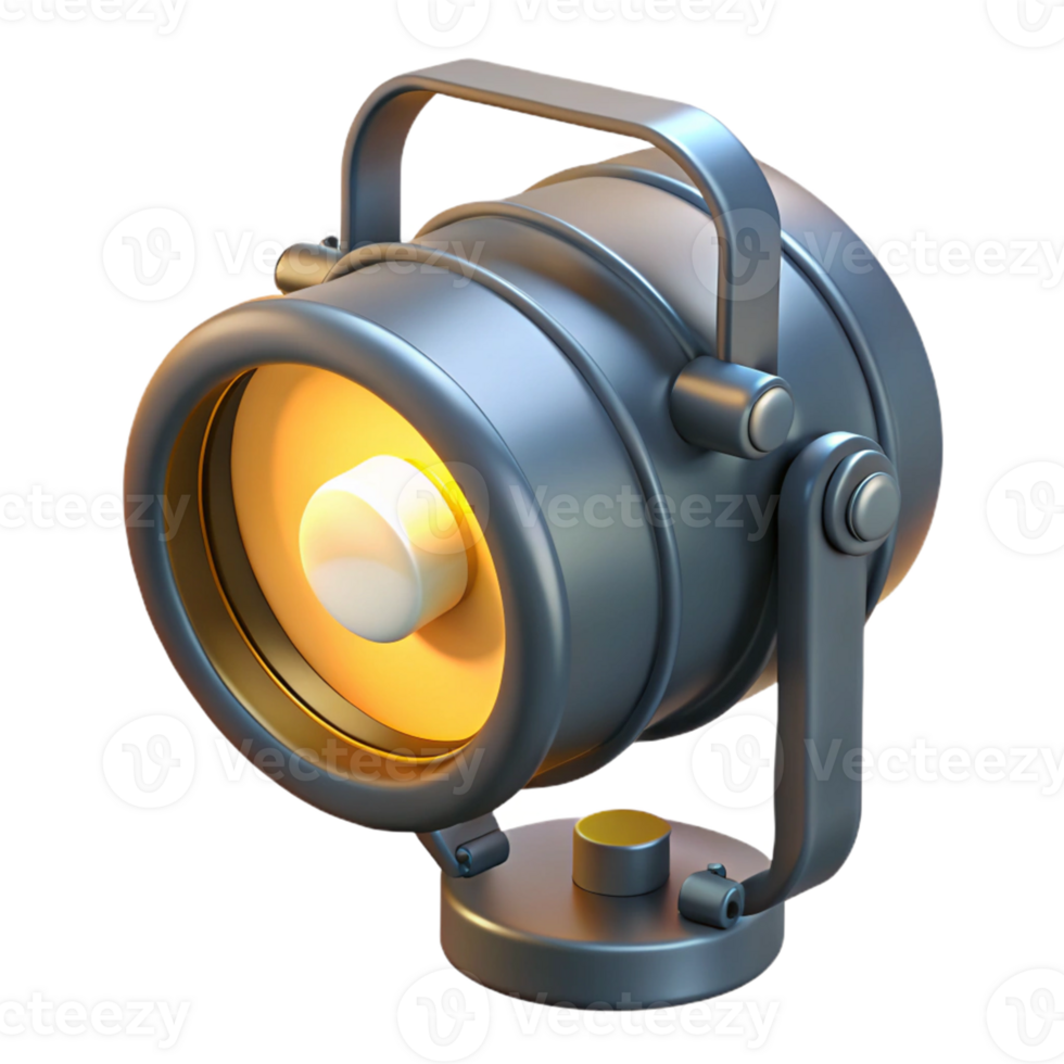 3D Render Spotlight Illustration png