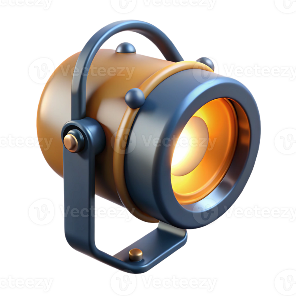 3D Render Spotlight Illustration png