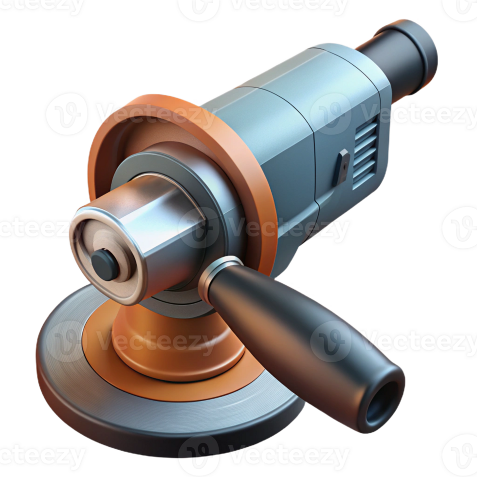 3D Render of Angle Grinder Tool png