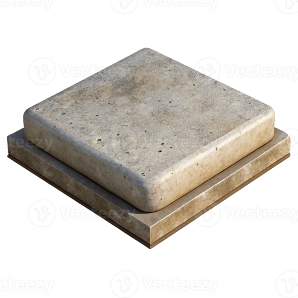 Stone Platform 3D Render png