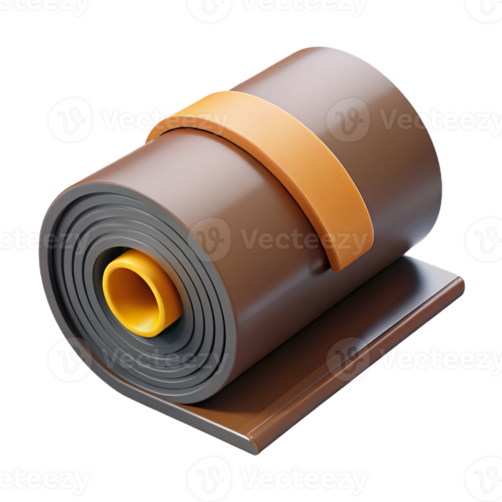 Rolled Material 3D Illustration png