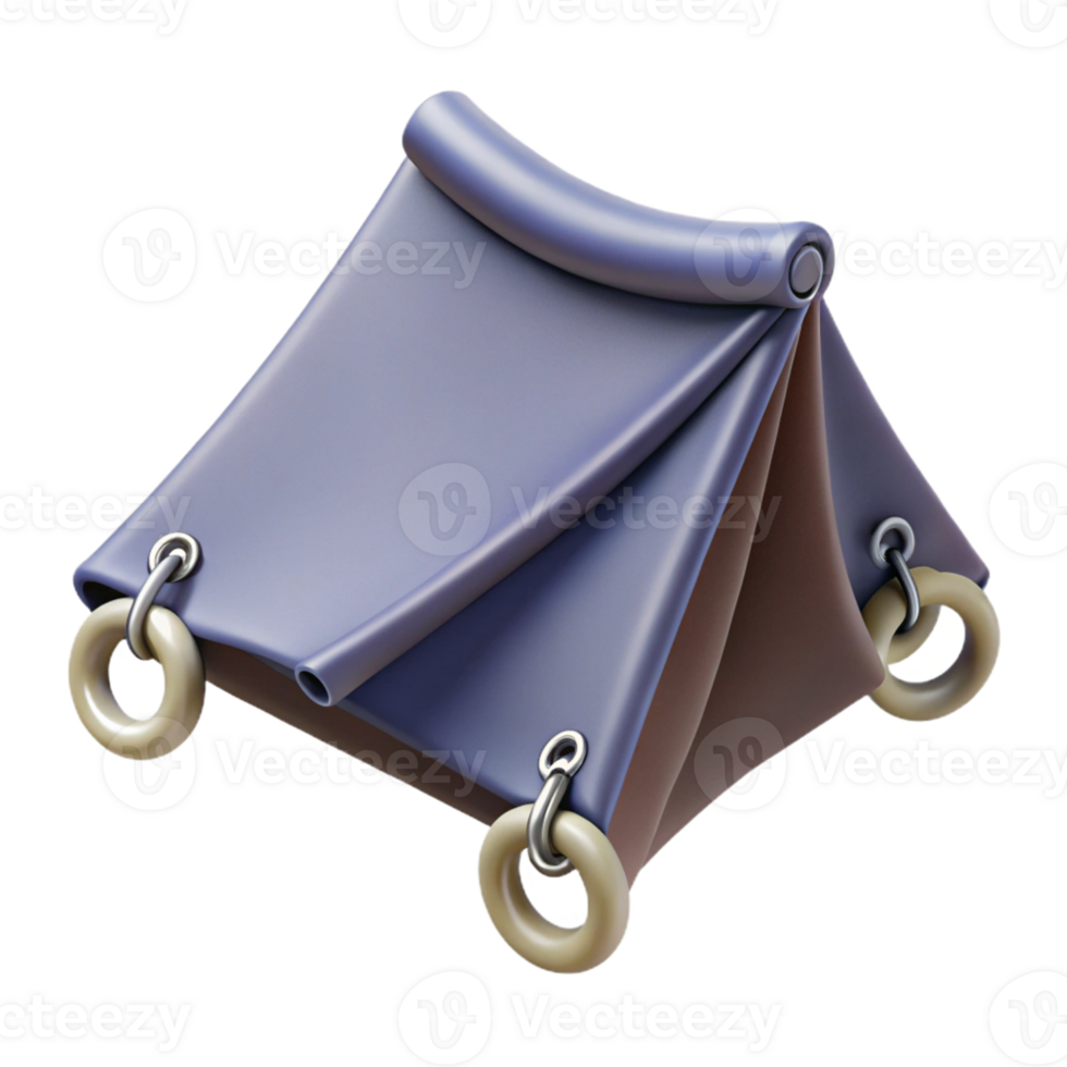 3D Render of a Small Camping Tent png
