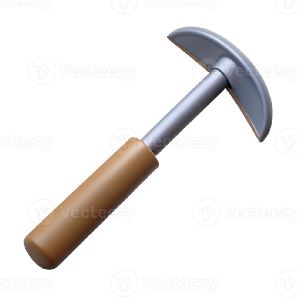 3D Model of a Small Handheld Hammer png