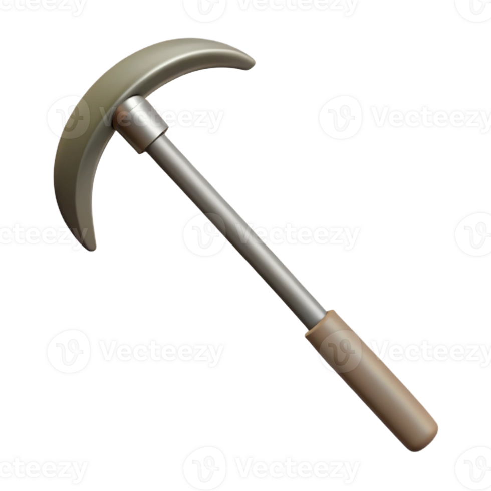 3D Model Pickaxe Illustration png