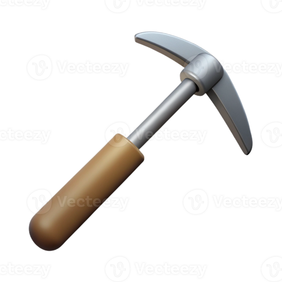 3D Model Pickaxe Illustration png