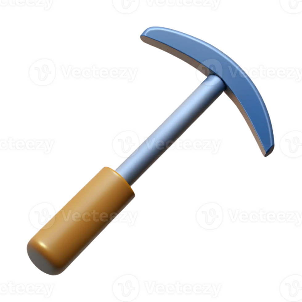 3D Model Pickaxe Illustration png