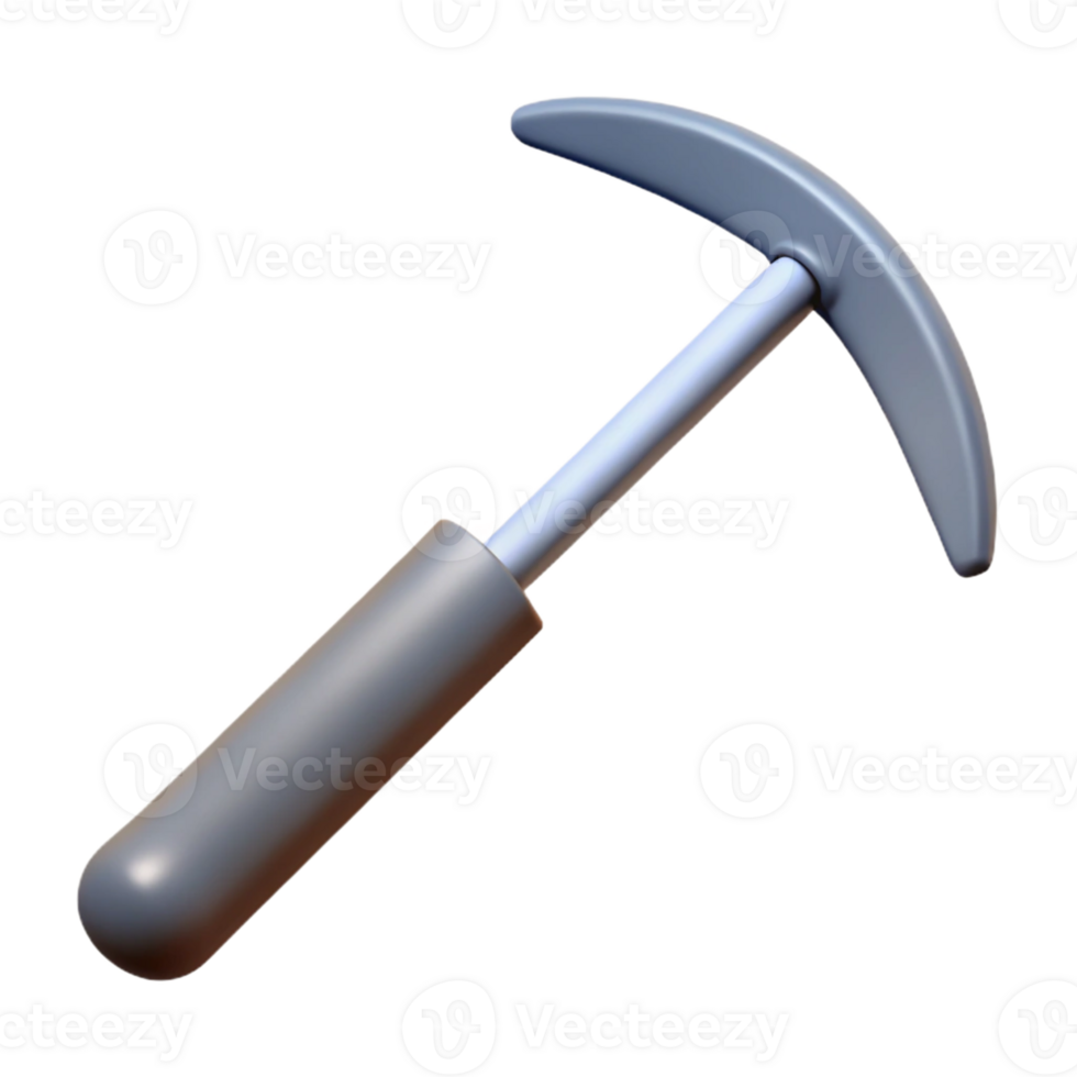 3D Render of a Small Pickaxe png