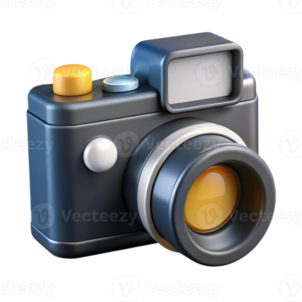 3D Render of a Classic Camera png
