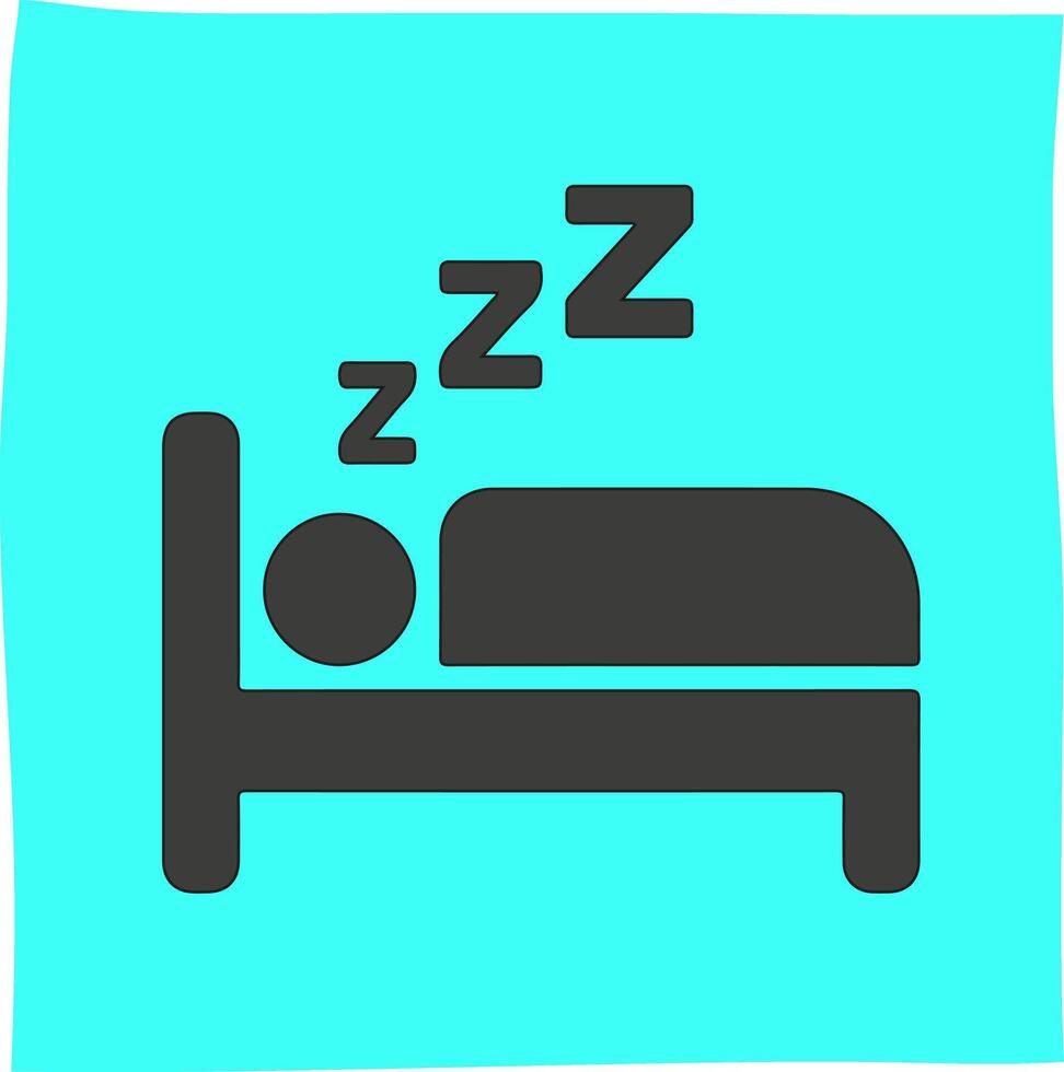 sleeping person and do not disturb icon, suitable for related content vector