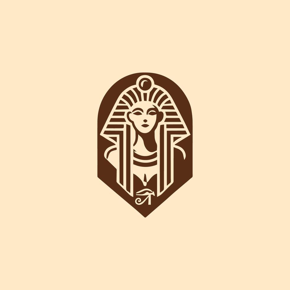 egypt goddess logo vector
