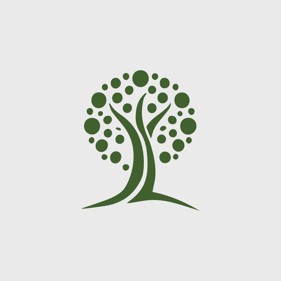 Abstract tree logo vector