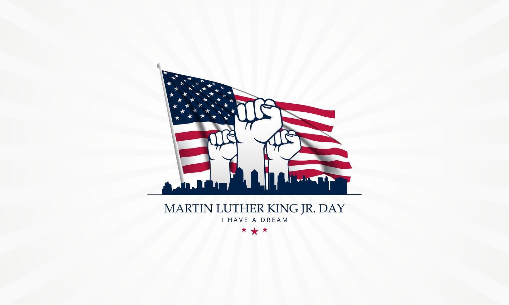 Martin luther king jr day illustration vector