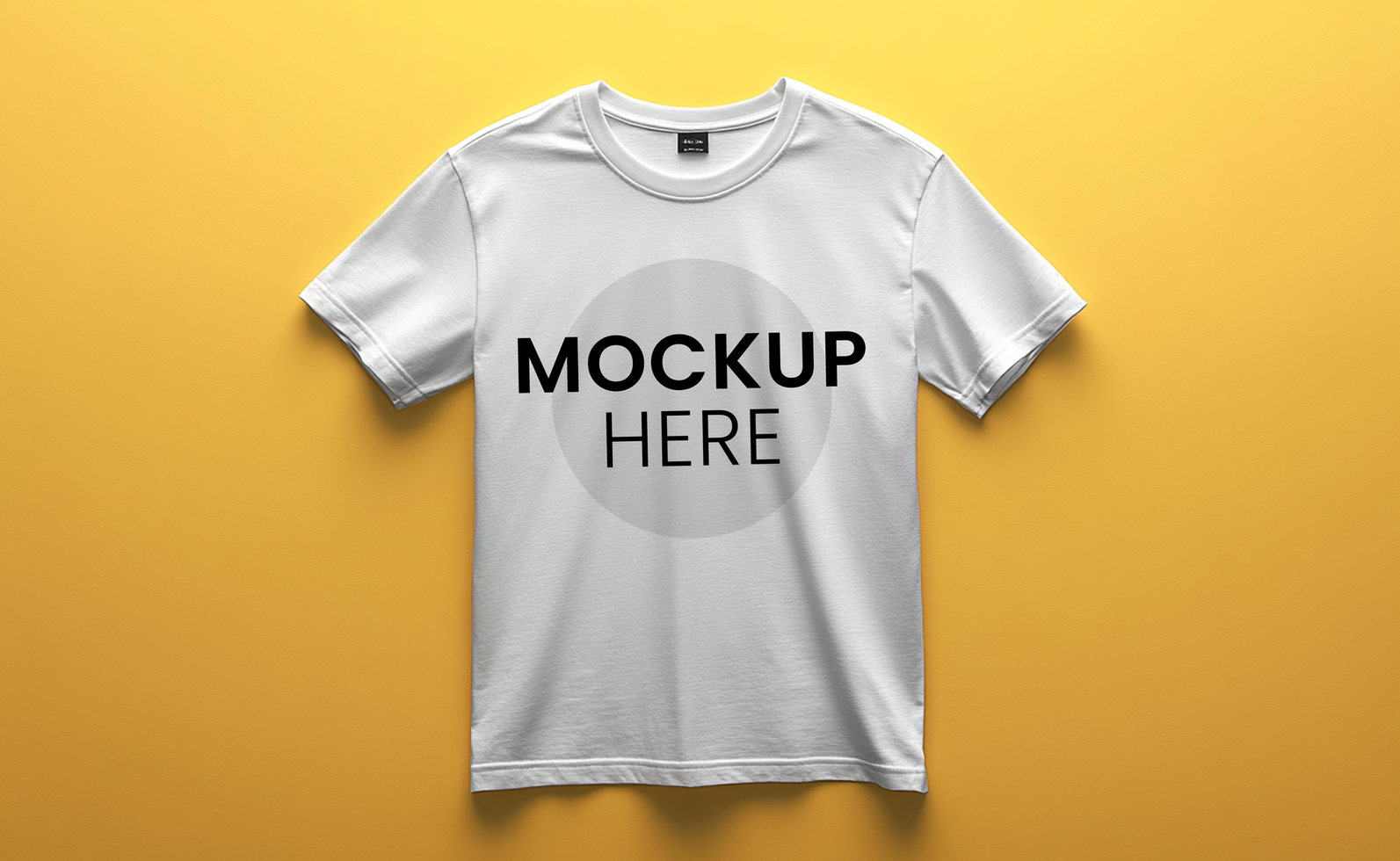 Minimal Template, clean white T-shirt design for branding psd