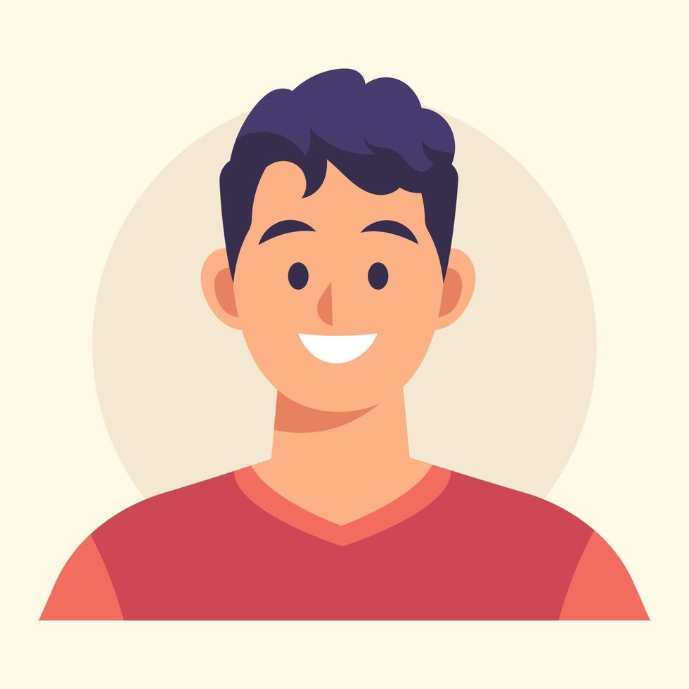 avatar man character illustration vector