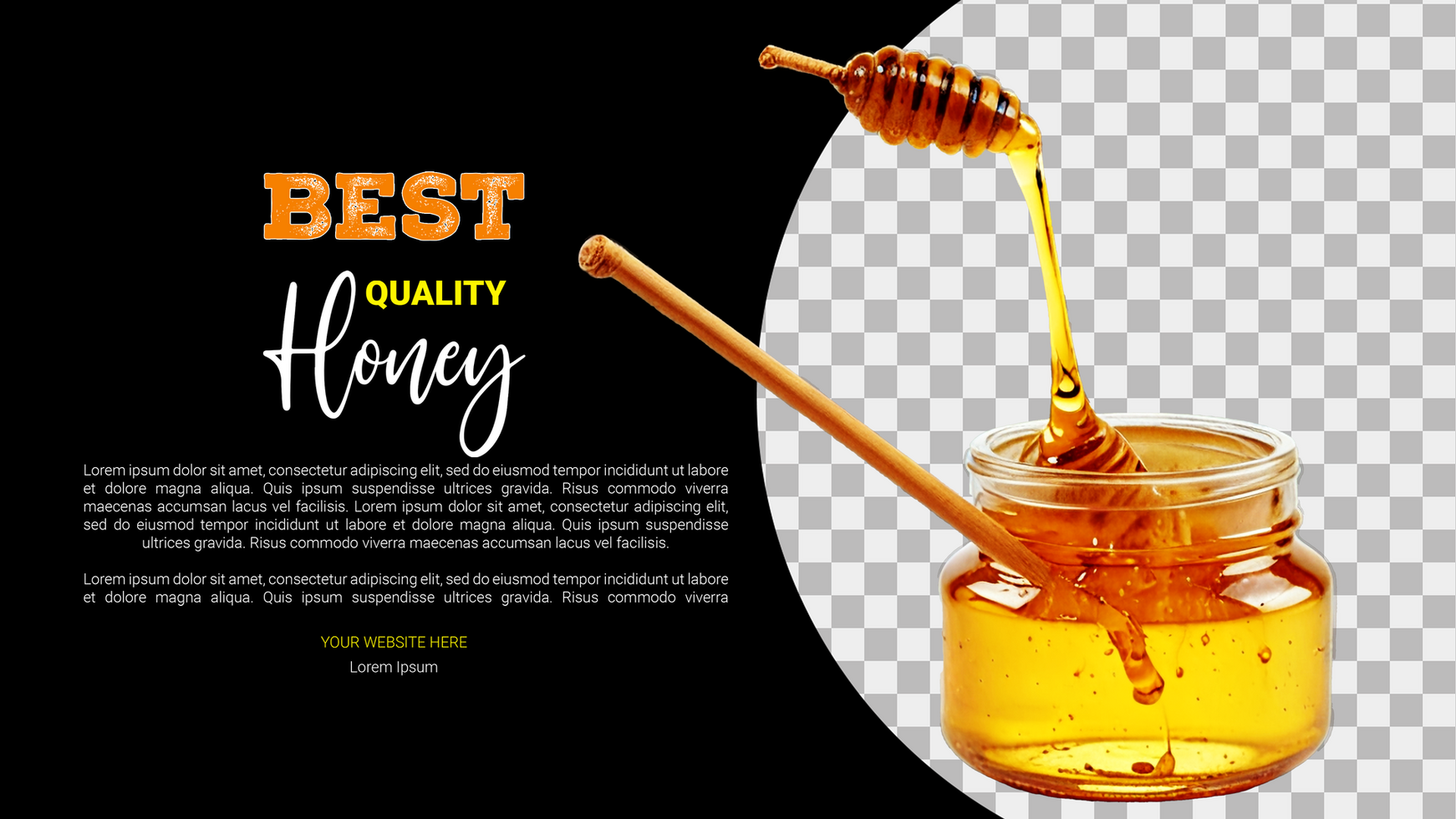 Sweet golden nectar dripping from healthy honeycombs psd