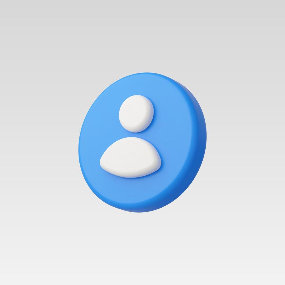 3d Realistic People Icon illustration vector