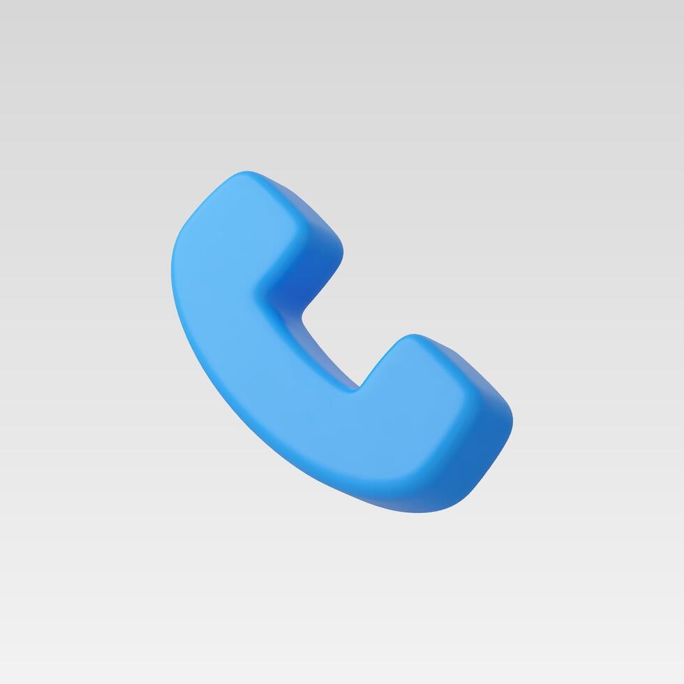 3d Realistic Phone Call illustration vector