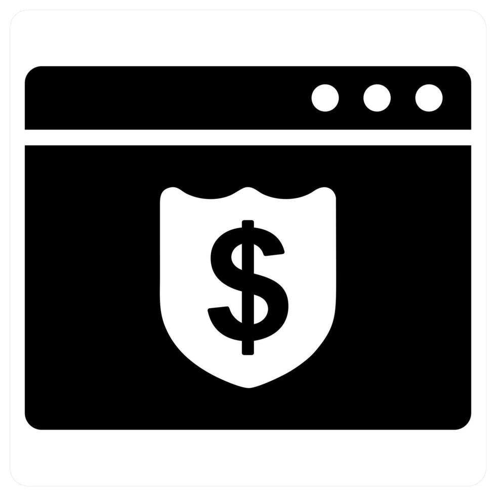 Online Payment and digital icon concept vector